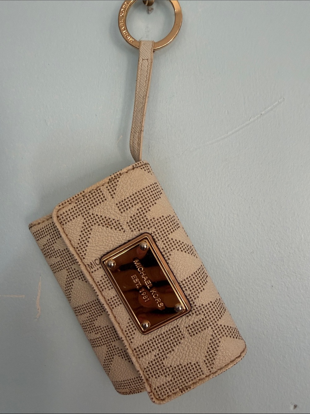 Michael Kors Beige Wristlet